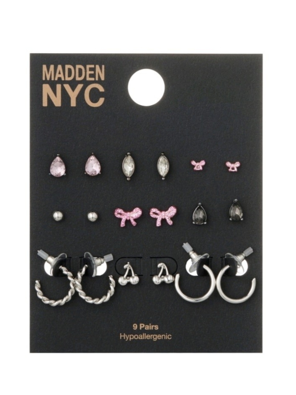 Madden NYC 9-Pair Romantic Coquette Earring Set ✨ NWT / Brand New With Tags!